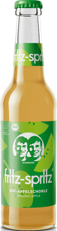 fritz-spritz bio-apfelschorle, 0,33-l-Glasflasche